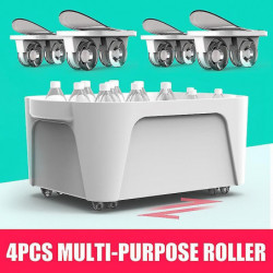 4pcs Storage Box Pulley Storage Box Pulley Adhesive Pulley Storage Box Can Stick Black/white 4pcs Storage Box Pulley Storage Box Pulley Adhesive Pulley Storage Box Can Stick Black/white