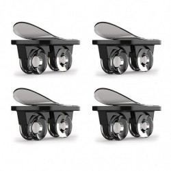 4pcs Storage Box Pulley Storage Box Pulley Adhesive Pulley Storage Box Can Stick Black/white 4pcs Storage Box Pulley Storage Box Pulley Adhesive Pulley Storage Box Can Stick Black/white