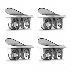 4pcs Storage Box Pulley Storage Box Pulley Adhesive Pulley Storage Box Can Stick Black/white 4pcs Storage Box Pulley Storage Box Pulley Adhesive Pulley Storage Box Can Stick Black/white