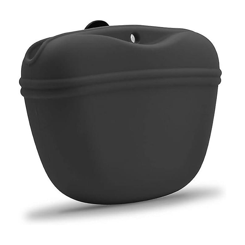 Silicone Dog Treat Pouch - Clip on Portable Training Container Convenient Magnetic Buckle Closing and Waist Clip - [...]