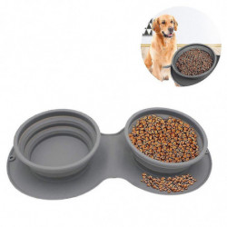 Hundenapf Hhenverstellbar, Silikon Faltbar Reisenpfe, Sichere Und Ungiftige Tragbar Hunde Napfset, Kann Verwendet [...]