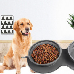 Hundenapf Hhenverstellbar, Silikon Faltbar Reisenpfe, Sichere Und Ungiftige Tragbar Hunde Napfset, Kann Verwendet [...]