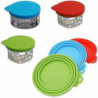 Senhai, Silicone Covers For Pet Cans And 2 Spoons, Food Lids And Spoons For Dogs