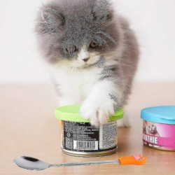 Senhai, Silicone Covers For Pet Cans And 2 Spoons, Food Lids And Spoons For Dogs Senhai, Silicone Covers For Pet Cans And 2 Spoons, Food Lids And Spoons For Dogs