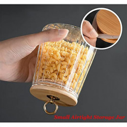 Glass Coffee Nuts Canister Airtight Storage Jar Petal Decorative Container With Bamboo Lid Metal Handle Easy To [...]