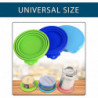 6 Pcs Universal Silicone Can Lids For Dog Food, Pet Food Can Lids