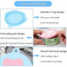Pet Can Covers Dog Food Can Lids Tin Tops Covers Silicone Caps(without Spoons)