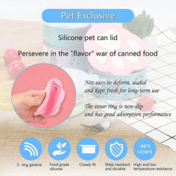 Pet Can Covers Dog Food Can Lids Tin Tops Covers Silicone Caps(without Spoons) Pet Can Covers Dog Food Can Lids Tin Tops Covers Silicone Caps(without Spoons)