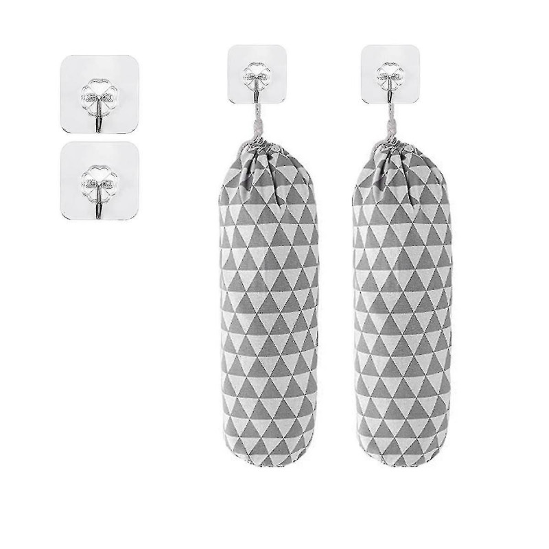 Plastic Bag Holder, Grocery Bags Holder, Wall Mount Garbage Plastic Bag Organizer, Shopping Bag Sto