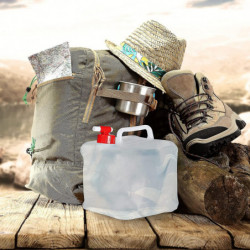 Relaxdays Folding Water Canister Set Of 4, 5 L, Tap, Screw Lid, Carrying Handle, Water Canister Camping, Bpa-free, [...]