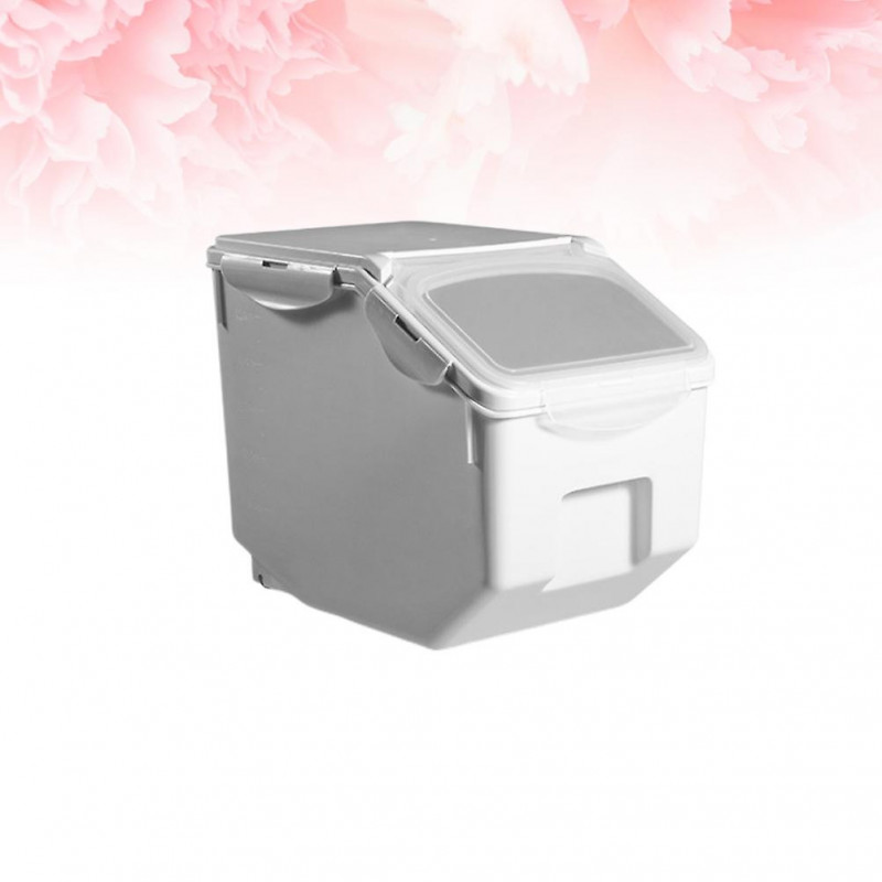 Household Rice Storage Bucket Rice Cylinder Sealed Moistureproof Flour Organizer Plastic Multi-functional Storage [...]