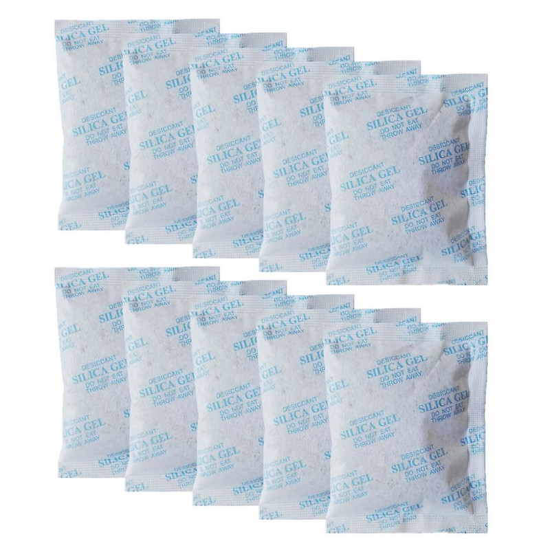 100 Pcs 10g Gel De Silice Dessiccant Absorbeur D’humidité Sec Étanche Prévention De La Corrosion (Bleu Ciel)