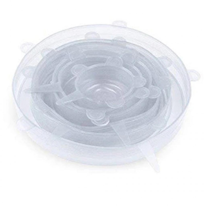 Durable Food Storage Silicone Covers for Bowl 6 Sizes to Meet Most Containers
