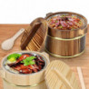 1 Pc Creative Vegetable Bucket Wooden Barrel Fashionable Sushi Bowl with Lid