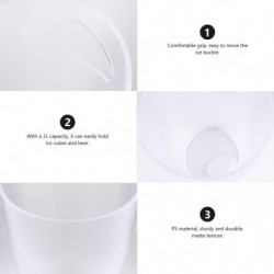 1 Pc 3L Barrel Rust-proof Ice Bucket Large Capacity Beer Bucket (Transparent) 1 Pc 3L Barrel Rust-proof Ice Bucket Large Capacity Beer Bucket (Transparent)