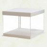 1Pc 10inch Transparent Birthday Cake Box Plastic Cake Container Box Dessert Storage Box (Transparent)