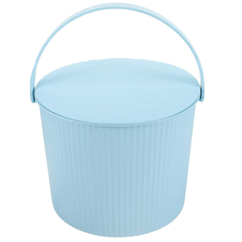 Versatile Storage Bucket Daily Sundries Storage Box with Lid Household Small Stool