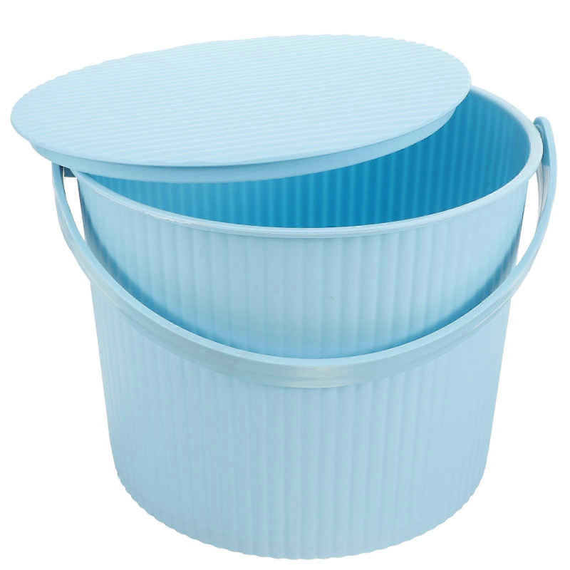 Versatile Storage Bucket Daily Sundries Storage Box with Lid Household Small Stool