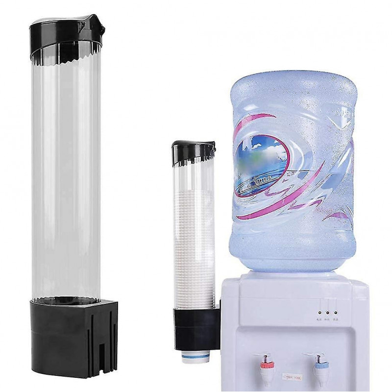 Distributeur de gobelets en papier anti-poussière Distributeur en plastique 60 tasses Conteneur pratique étanche TY