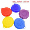 Exquisite Exquisite 2 Pcs Reusable Pet Dog Can Tin Food Covers Random Color & 4pack Pet Food Can Covers 3 Standard Size