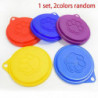 Exquisite Exquisite 2 Pcs Reusable Pet Dog Can Tin Food Covers Random Color & 4pack Pet Food Can Covers 3 Standard Size