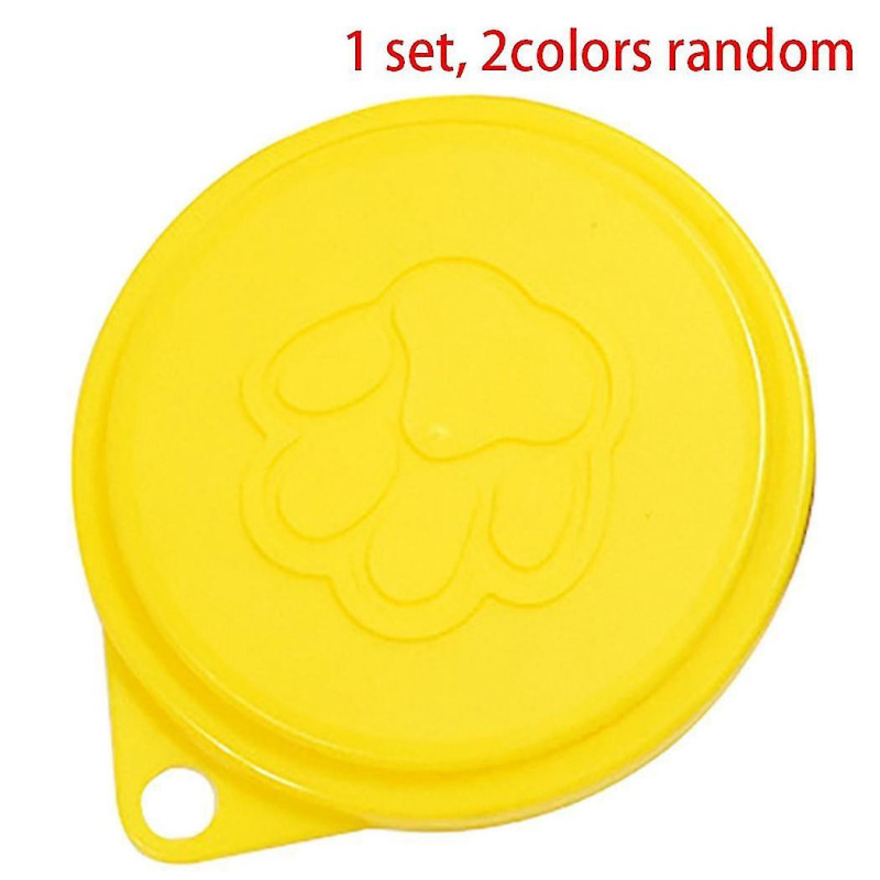Exquisite Exquisite 2 Pcs Reusable Pet Dog Can Tin Food Covers Random Color & 4pack Pet Food Can Covers 3 Standard Size