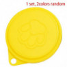 Exquisite Exquisite 2 Pcs Reusable Pet Dog Can Tin Food Covers Random Color & 4pack Pet Food Can Covers 3 Standard Size