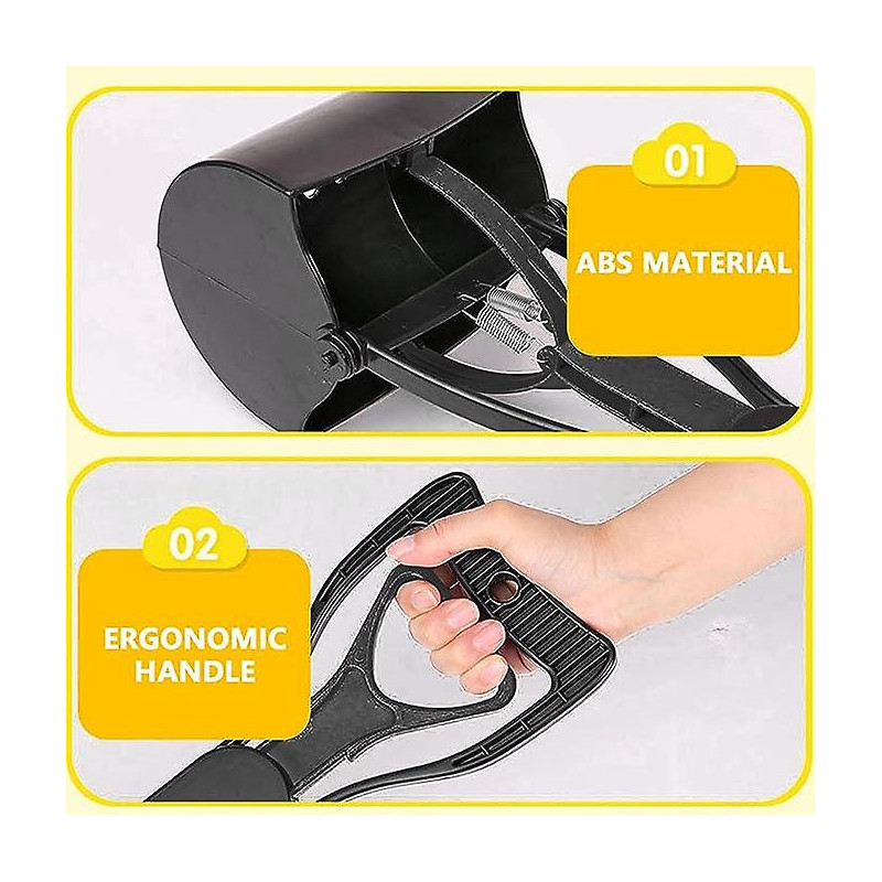 Dog Pooper Scooper With Long Handle, Automatic Dog Scoop Poop Horse Poo Picker With Easy-to-pull Handle For Yard, [...]