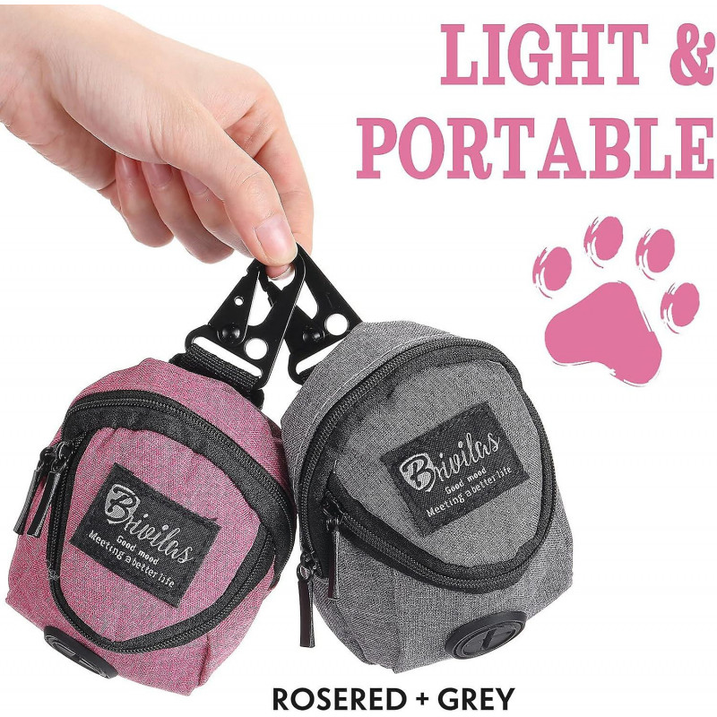 2pcs Dog Poop Bags Portable Dog Poop Dispenser Pet Treat Waste Bags Training Pouch With Two Pockets Buckle Walking [...]