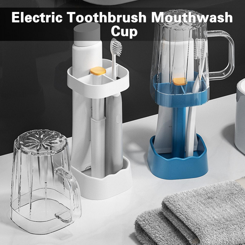 Mouthwash Cup With Storage-base Smooth Mouth Adjustable Height Handle Design Moisture-proof Mouthwash Cup Set [...]
