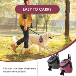 2pcs Dog Poop Bags Portable Dog Poop Dispenser Pet Treat Waste Bags Training Pouch With Two Pockets Buckle Walking [...]