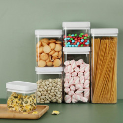 400/700/1200/1600ML Transparent Food Storage Jar Good Sealing Durable Food-grade Easy to Clean Practical Kitchen [...]