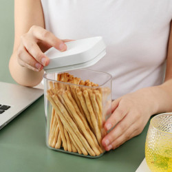 400/700/1200/1600ML Transparent Food Storage Jar Good Sealing Durable Food-grade Easy to Clean Practical Kitchen [...]