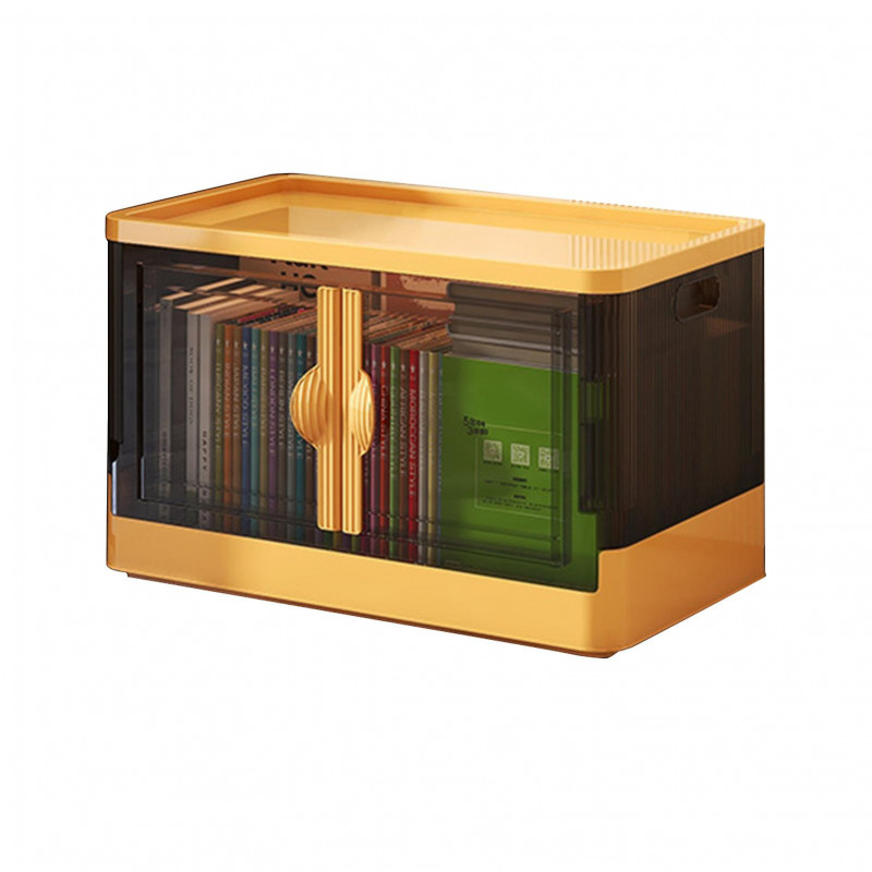 Boîte De Rangement Pliable Avec Roues Et Couvercle Pliable Transparent Épais Stable Empilable Grande Capacité [...]