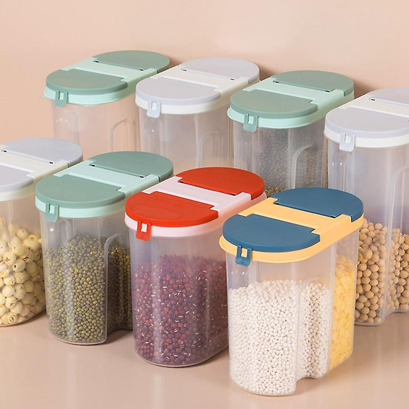 Large Capacity Food Canister Space-saving PP Durable Cereal Grain Storage Jar Kitchen Tools