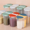 Large Capacity Food Canister Space-saving PP Durable Cereal Grain Storage Jar Kitchen Tools