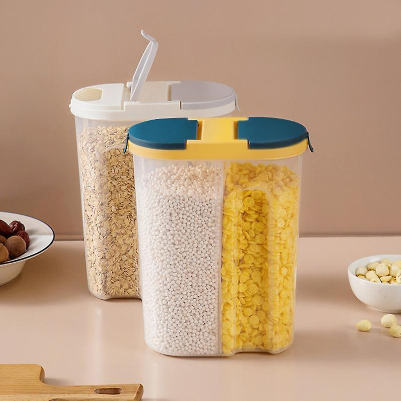 Large Capacity Food Canister Space-saving PP Durable Cereal Grain Storage Jar Kitchen Tools
