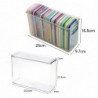 Storage Box Large Capacity Transparent Desktop Mobile Phone Case Container Household Supplies KAESI