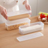 Noodle Container Transparent Stackable Sealed Moisture-proof with Cover Fresh-keeping Rectangle Spaghetti Box [...]