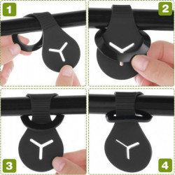 Silicone Poop Bag Holder for Dog Waste Bags, Puppy Waste Bag Dog Leash Waste Bag Holder Bike Accessories Holder (4 [...]