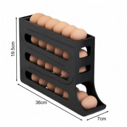 Fridge Egg Storage Box Four Tiers Automatic Rolling Large Capacity Space-Saving Egg Organizer Refrigerator Side [...]