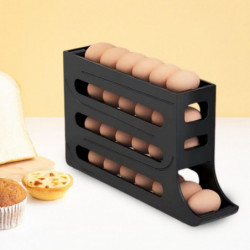 Fridge Egg Storage Box Four Tiers Automatic Rolling Large Capacity Space-Saving Egg Organizer Refrigerator Side [...]