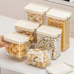 Kitchen Sealed Storage Jar Good Sealing Transparent Thick Leakproof Stackable Dustproof Moisture-proof Rice Cereal [...]