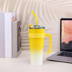 1200ML Vacuum Insulated Tumbler with Straw Large Capacity Food Grade BPA Free Insulated Water Bottle Office [...]
