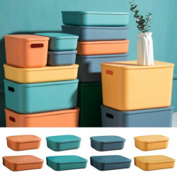 Sundries Organizer Space Saving Dustproof Stackable Keep Tidy with Lid Household Drawer Type Toys Snacks Storage [...]