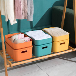 Sundries Organizer Space Saving Dustproof Stackable Keep Tidy with Lid Household Drawer Type Toys Snacks Storage [...]