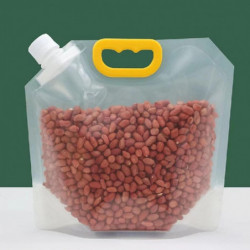 7Pcs/Set Grain Storage Bag Transparent Food Rice Millet Sealing Pouch with Handle Waterproof Moistureproof Snack [...]