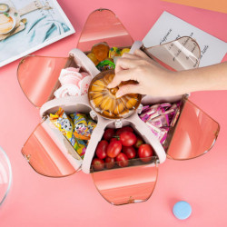 Food Storage Box Dust-proof Moisture Proof White 7-Compartment Food Storage Tray for Home KAESI Food Storage Box Dust-proof Moisture Proof White 7-Compartment Food Storage Tray for Home KAESI
