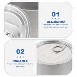 4pcs Aluminum Seal Can Metal Empty Storage Jars Cake Containers Aluminum Cat Food Pot 4pcs Aluminum Seal Can Metal Empty Storage Jars Cake Containers Aluminum Cat Food Pot