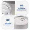 4pcs Aluminum Seal Can Metal Empty Storage Jars Cake Containers Aluminum Cat Food Pot 4pcs Aluminum Seal Can Metal Empty Storage Jars Cake Containers Aluminum Cat Food Pot
